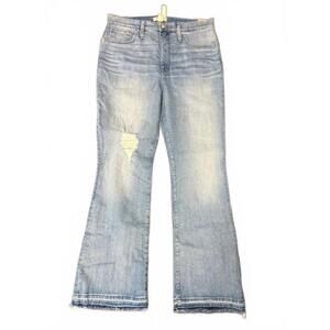 NWT Madewell Distressed Skinny Flare Jeans 33